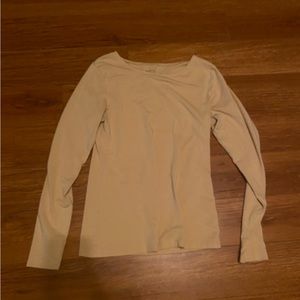 beige y2k long sleeve